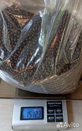 Шар янтарный 4-6мм мат, вишня