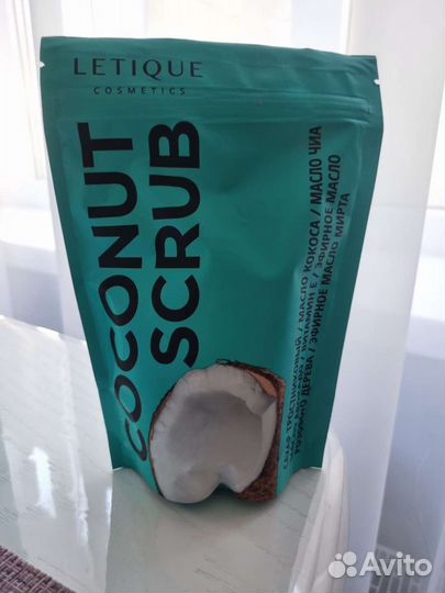 Скраб для тела с кокосом letique