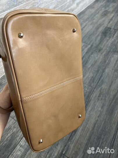 Сумка натуральная кожа бежевая