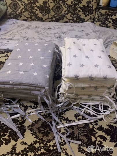 Бортики подушки в детскую кроватку