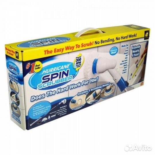 Новая Беспроводная щетка для уборки Spin Scrubber