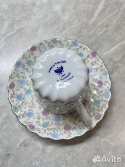 Кофейная пара лфз рисунок хризантема