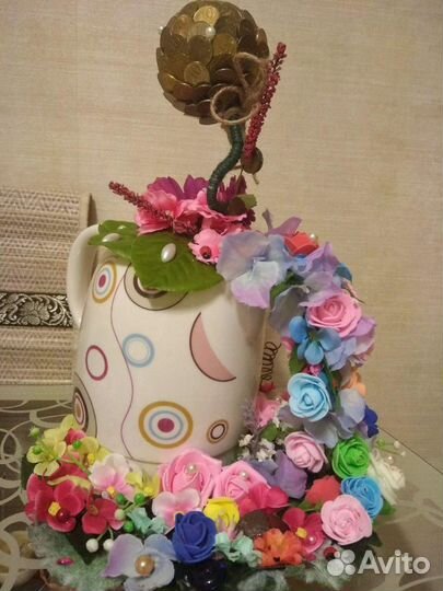 Топиарий денежное деревце