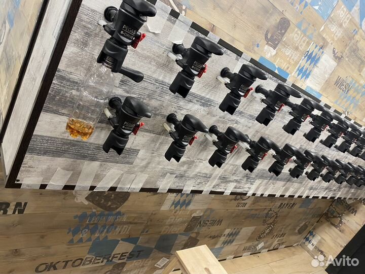 Установка кранов Пегасов монтаж пивного оборудован