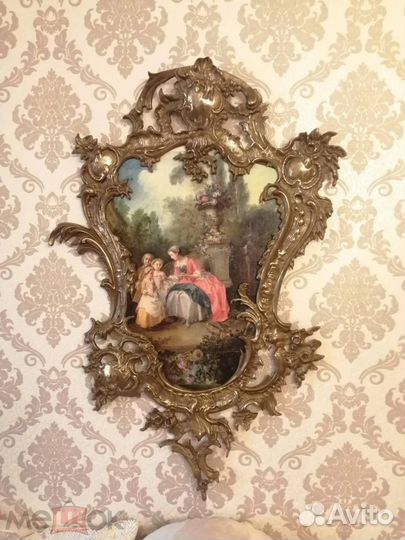 Старинная рама,бронза