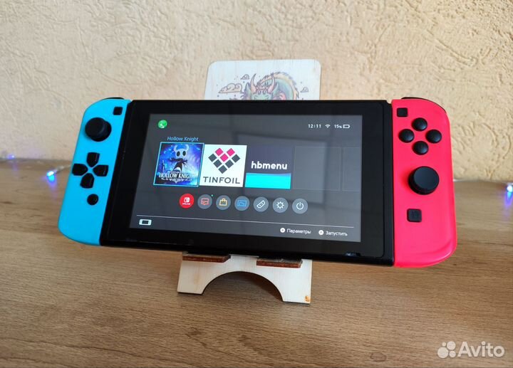 Nintendo Switch rev2 прошитая (128+32gb)