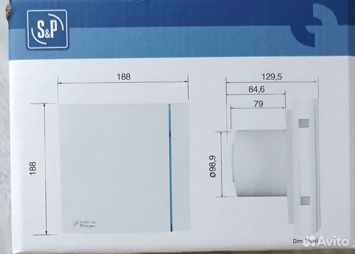 Вентилятор вытяжной для ванной