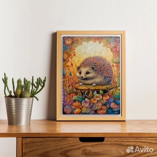 Деревянный пазл Гербера Ёжик