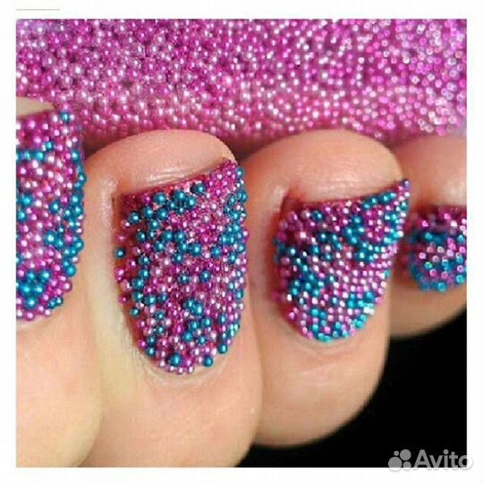 Набор декоративного бисера для ногтей
