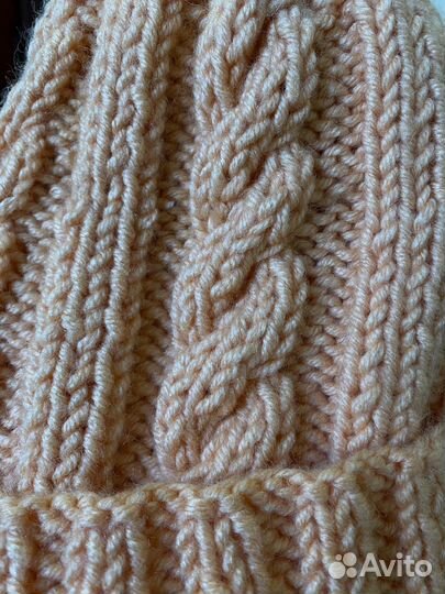 Шапка женская вязаная ручная работа