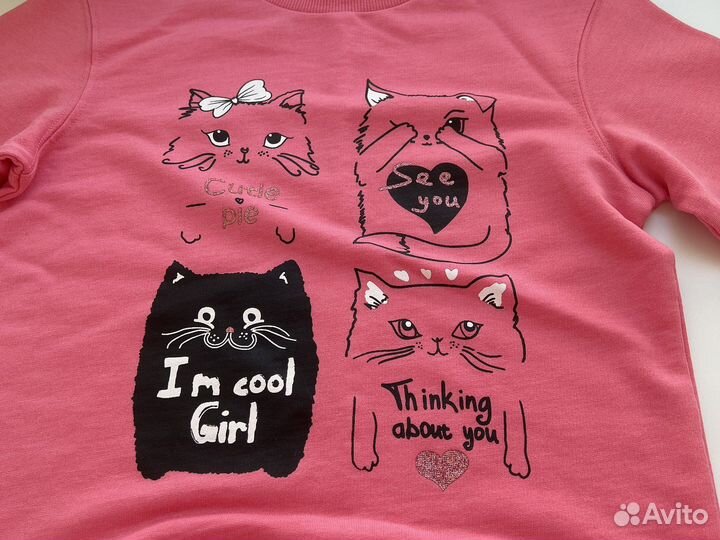 Лонгслив на девочку размер 134