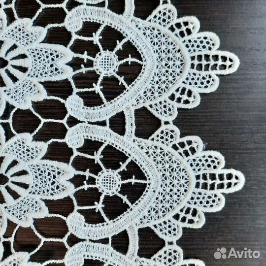 Занавеска тюль с кружевом