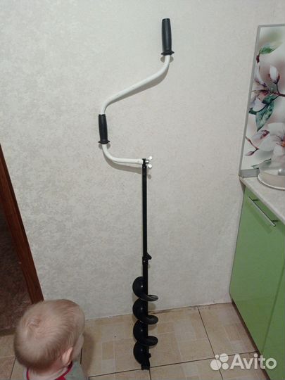 Ледобур тонар 130 левый телескопический