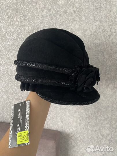 Шляпа берет новая натуральная замша