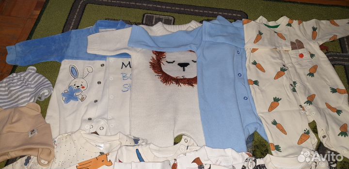 Детские вещи пакетом от 50см до 62см