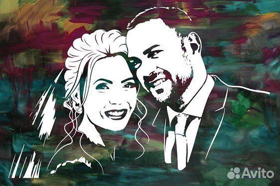 Портрет флип флоп блестками