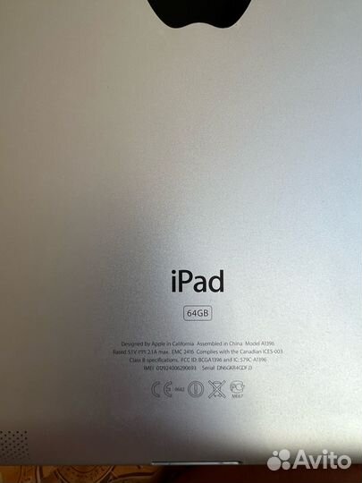 iPad 2, 64гб, wi-fi, sim, 3g