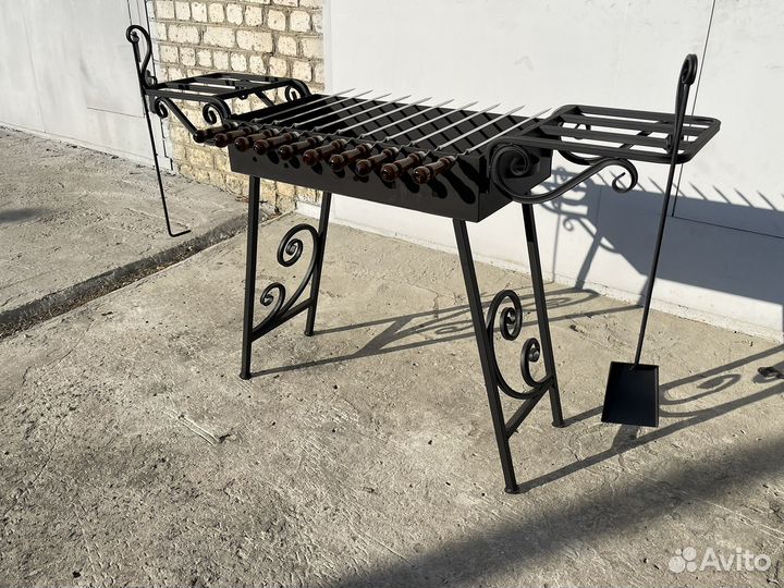 Мангал разборный 3 мм с коваными элементами