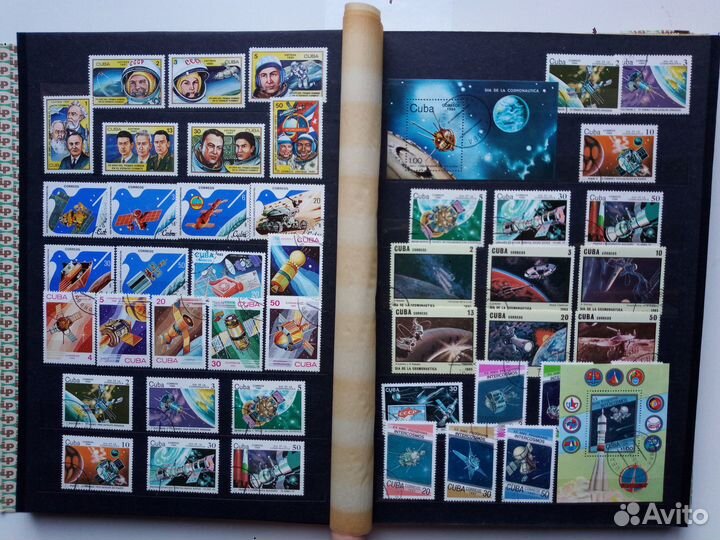 Альбом с марками Космос, 10л. 22х30 см