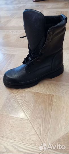 Берцы кожаные