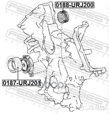 Ролик обводной (lexus LX570 URJ201 2007) febes