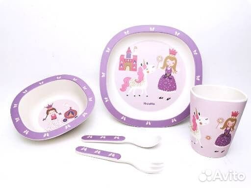 Набор детской бамбуковой посуды