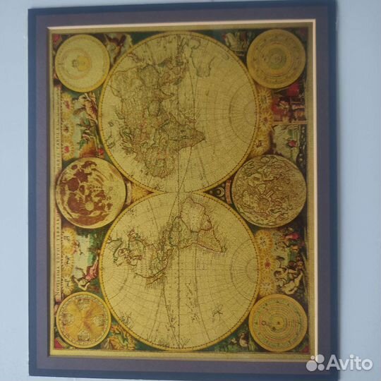 Картина из 24 каратного золота 17 века