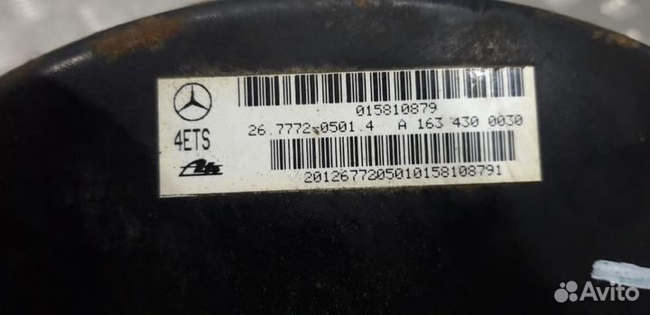 Усилитель тормозов вакуумный Mercedes ML W163