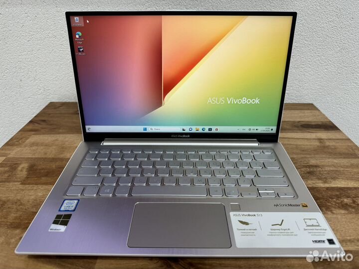 Мега ультрабук Asus 13.3 IPS 8 ядер i5-8250 SSD256