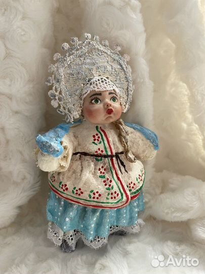 Ватные елочные игрушки