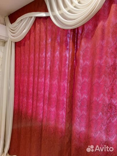 Шторы с ламбрекеном бу