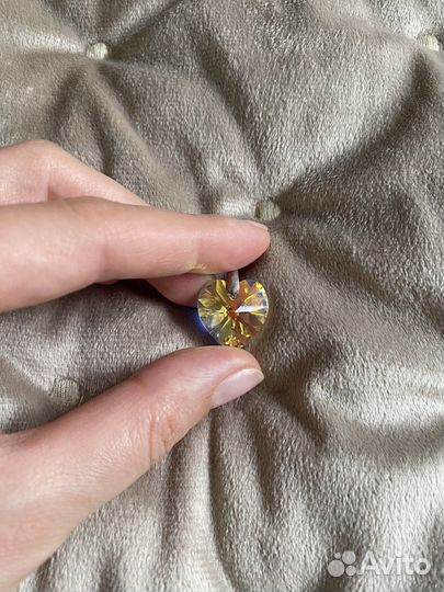 Кулон сердце в стиле Swarovski