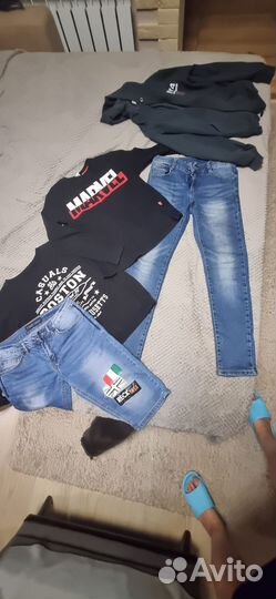 Вещи пакетом на мальчика 140размер