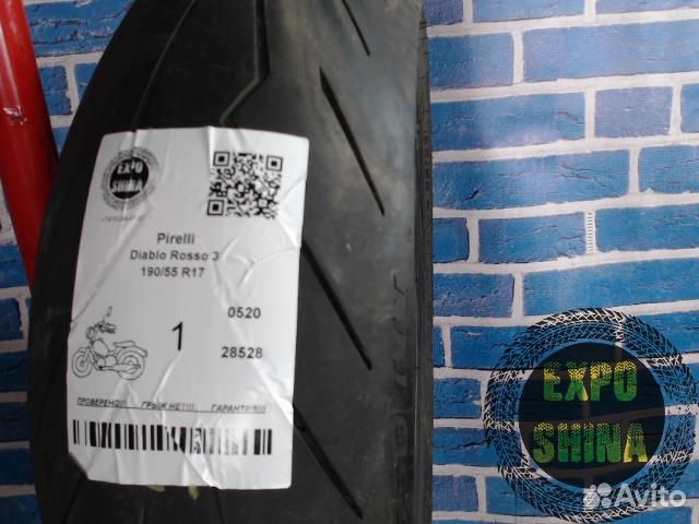 Мотошина Pirelli Diablo Rosso 3 190 55 R17