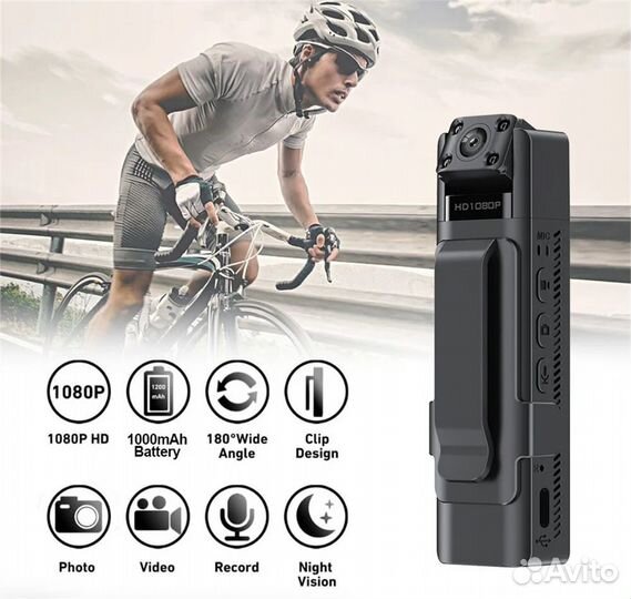 Мини-камера с датчиком движения, 1080P