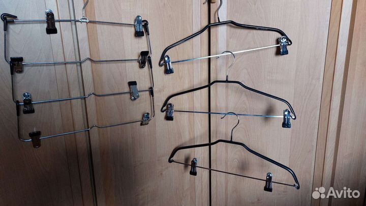 Вешалки плечики с зажимами