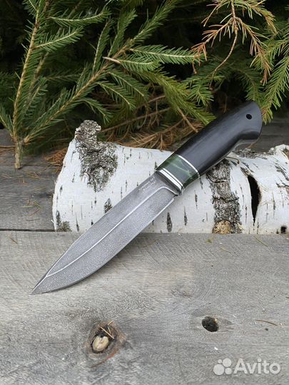 Нож охотничий кованый хв5