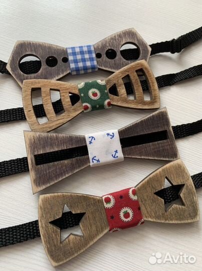 Галстук-бабочка деревянная