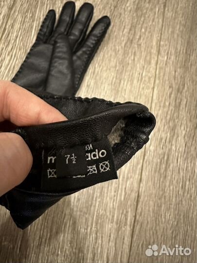 Перчатки женские кожаные