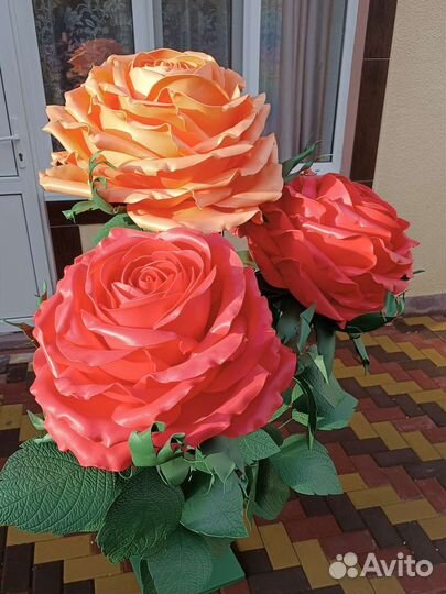 Стойка розы интерьерные 155 см изолон