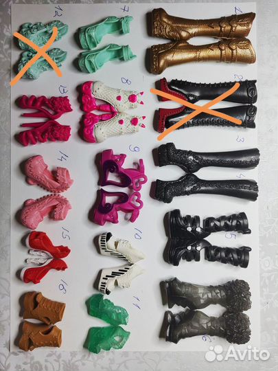 Обувь для кукол монстр хай и эвер афтер хай