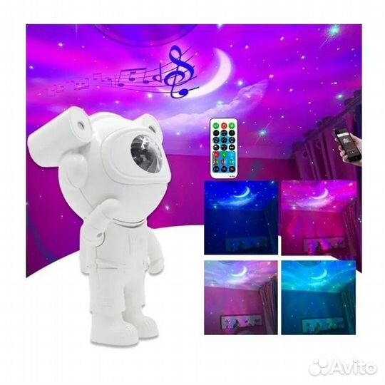 Ночник звездное небо,блютуз колонка Астронавт