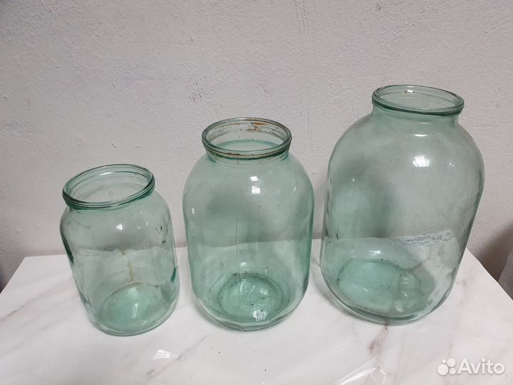 Банки стеклянные 3л.; 2л.; 1л