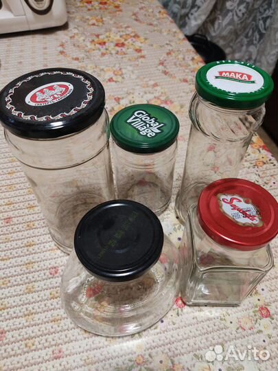 Банка с крышкой без этикеток 450, 250, 200 мл