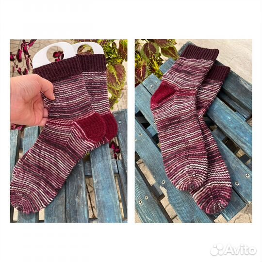 Носки шерстяные вязаные 37-43