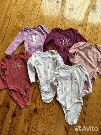 Боди с длинным рукавом 80