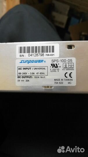Блоки питания Sunpower SPS-100-05 5V 20A