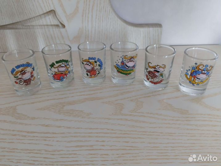 Новый Набор стопок для водки 6шт