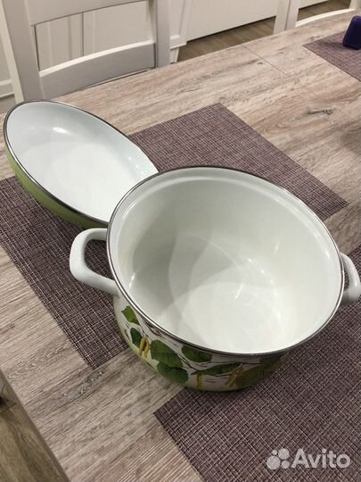 Кастрюля эмалированная 5л