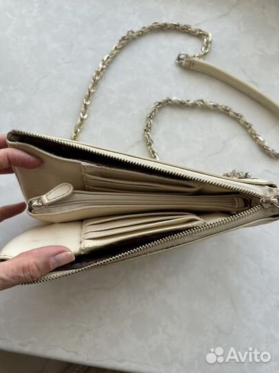 Сумка клатч натуральная кожа италия